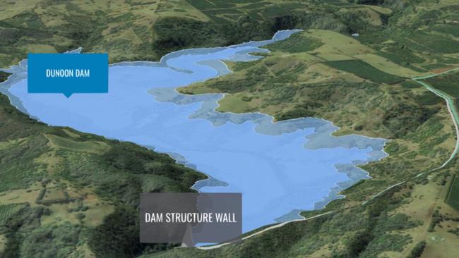 A 3D version of the Dunoon Dam project that has been rejected a umber of times by Rous County councillors.