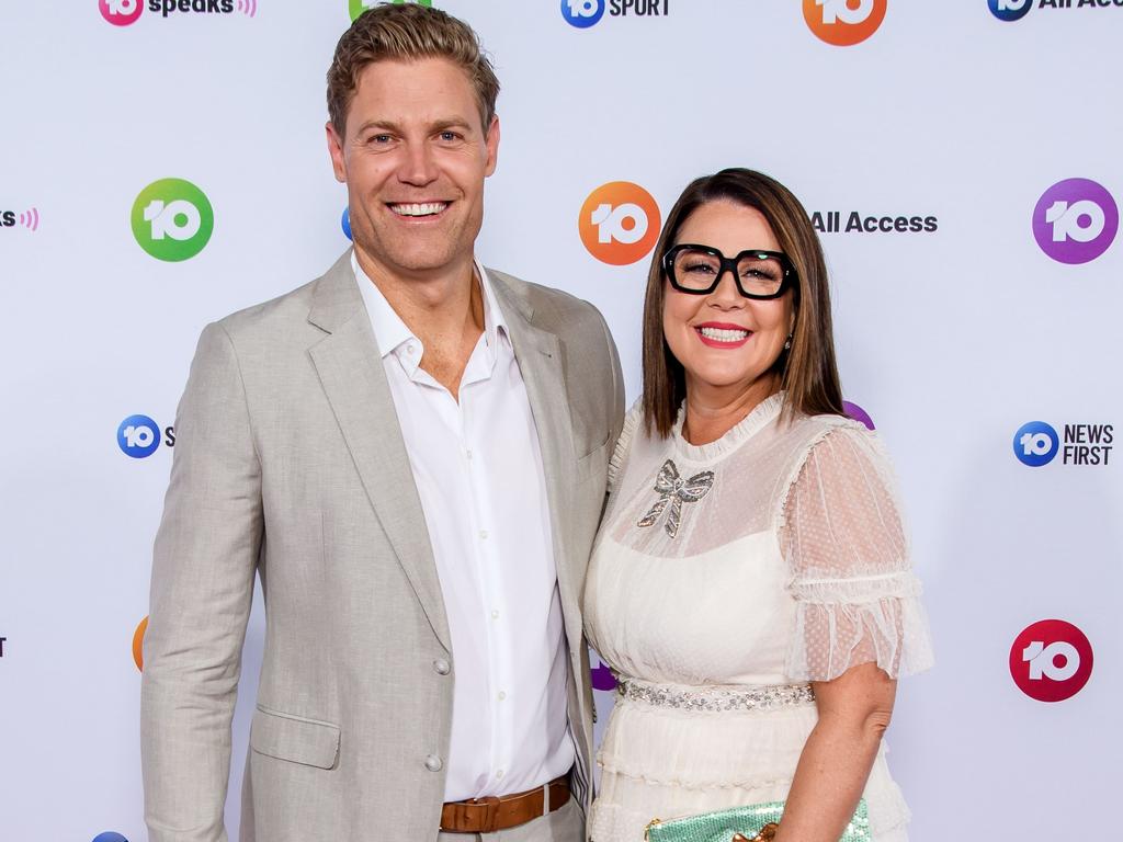 Dr Chris Brown and Julia Morris at Channel 10s 2019 Up Fronts.