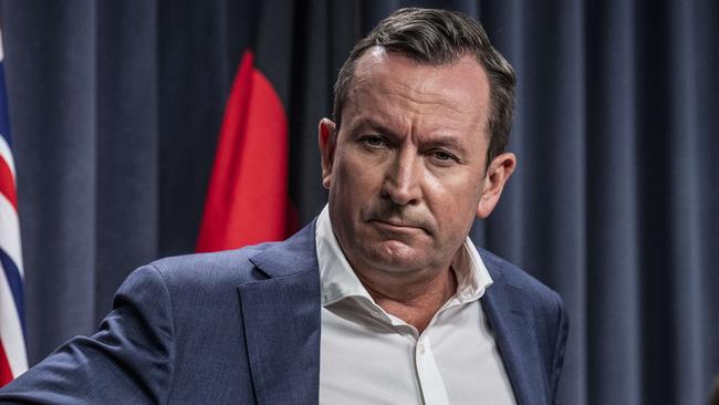 Premier of Western Australia Mark McGowan ‘shuts his border because there is a strong wind blowing’, says Steve Price. Picture: Tony McDonough