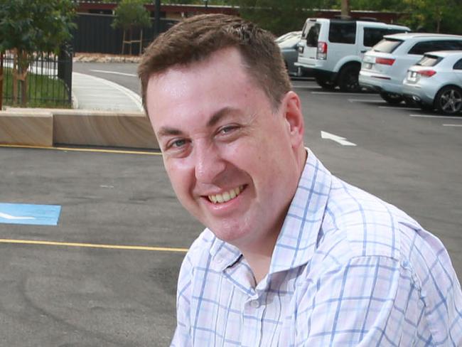 PARRAMATTA ADVERTISER / AAP Cr Andrew Jefferies at the new carpark and children's playground in Carmen Dr, Carlingford SATURDAY 14TH DECEMBER 2019new carpark and children's playground is now open in Carmen Dr, Carlingford AAP IMAGE / MARK SCOTT)