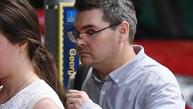 Shane McMahon leaves Brisbane Magistrates Court where he pleaded not guilty to 16 charges relating to the treatment of animals. Picture: Dan Peled