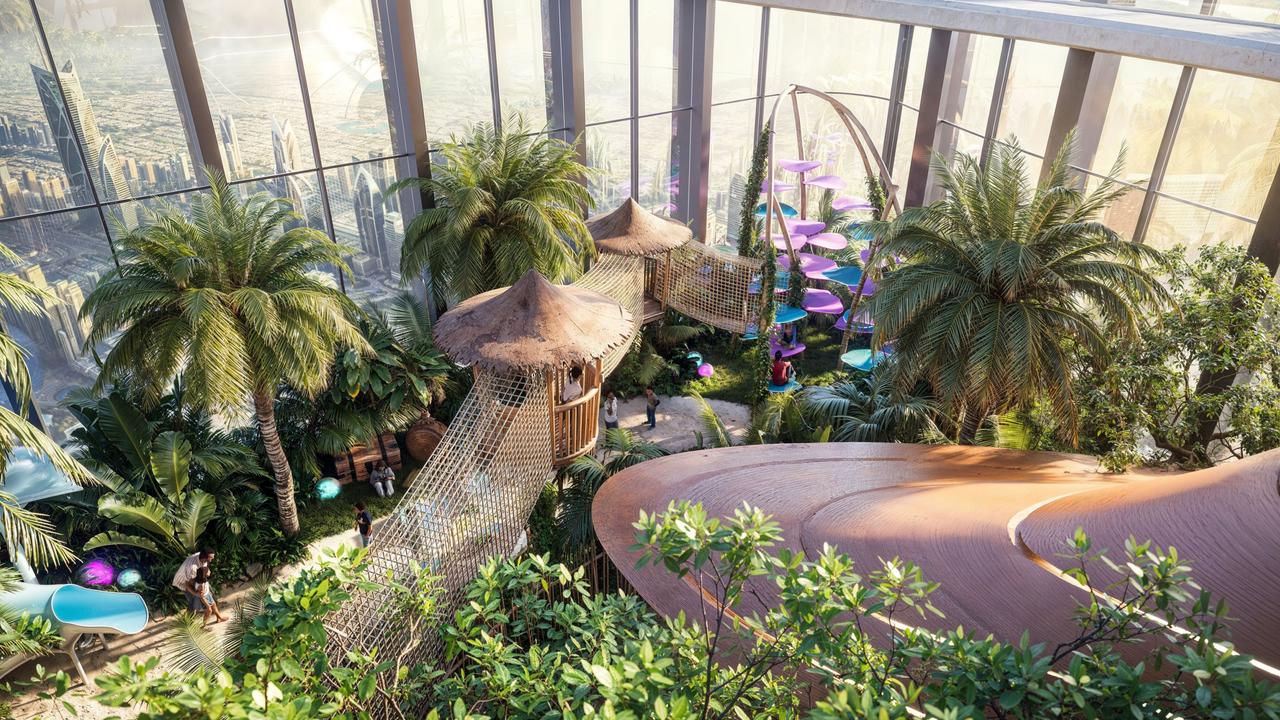 The tower will include an in-building rainforest. Picture: Kennedy News