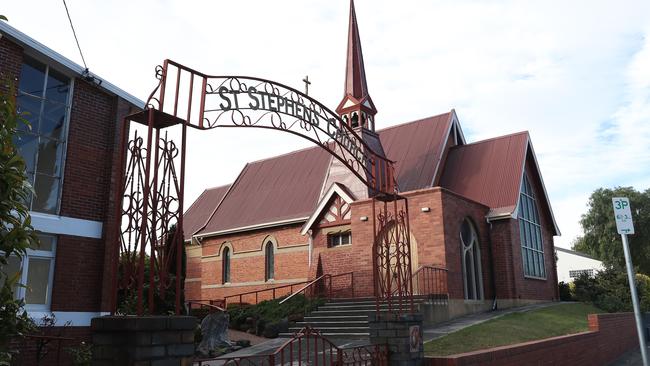 St Stephen’s on Sandy Bay Rd is another of the Anglican Church’s properties being considered for sale. Picture: LUKE BOWDEN