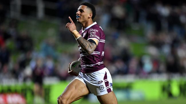 Speedster Jason Saab returns this week after his 2022 campaign was cut short by a serious knee injury. Picture: NRL Photos