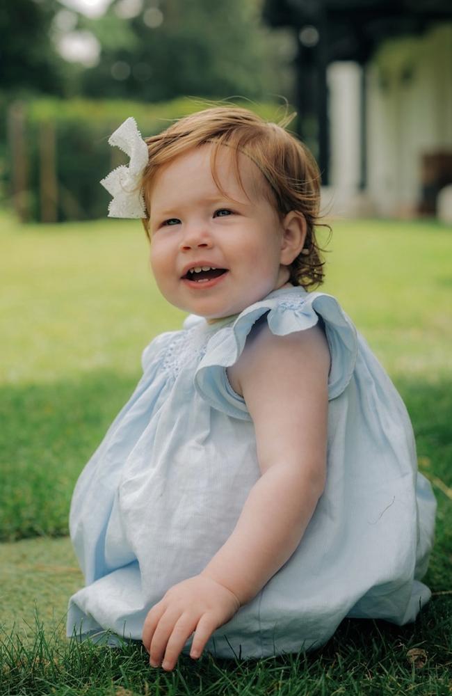 Lilibet’s first birthday portrait. Picture: Misan Harriman/Supplied