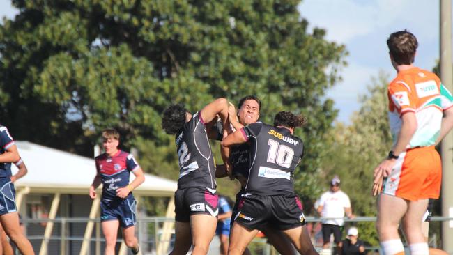 Langer Reserves round one action between Marsden SHS and Redcliffe SHS at Dolphin Oval on Wednesday May, 29, 2024.