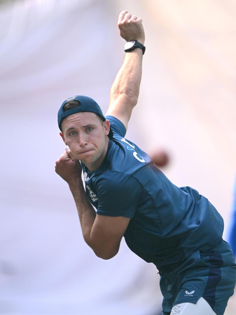 England bowler Tom Hartley. Picture: Stu Forster/Getty Images