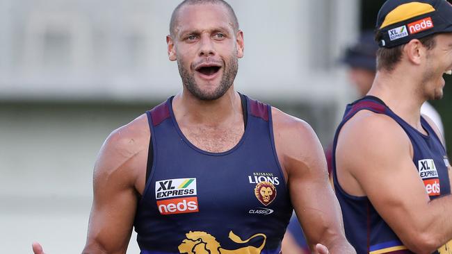 Cameron Ellis-Yolmen when he trained with the Lions. Pics Tara Croser.