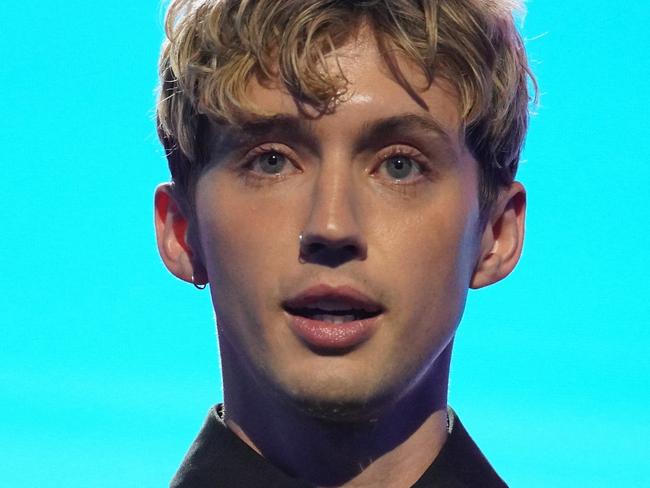 SYDNEY, AUSTRALIA - NOVEMBER 20: Troye Sivan accepts the award for Best Pop Release during the 2024 ARIA Awards at Hordern Pavilion on November 20, 2024 in Sydney, Australia. (Photo by Nina Franova/Getty Images)