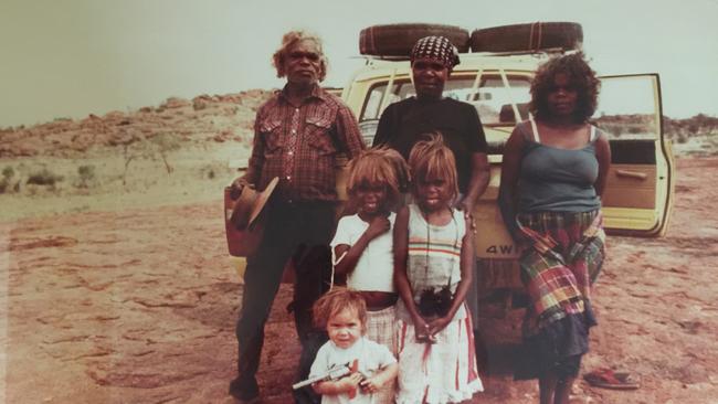 Back row left: Jacinta’s grandpa Dini, grandma Clara and mum Bess. Jacinta’s twin cousins Caroline and Gracie. Jacinta at the front. Picture: SUPPLIED