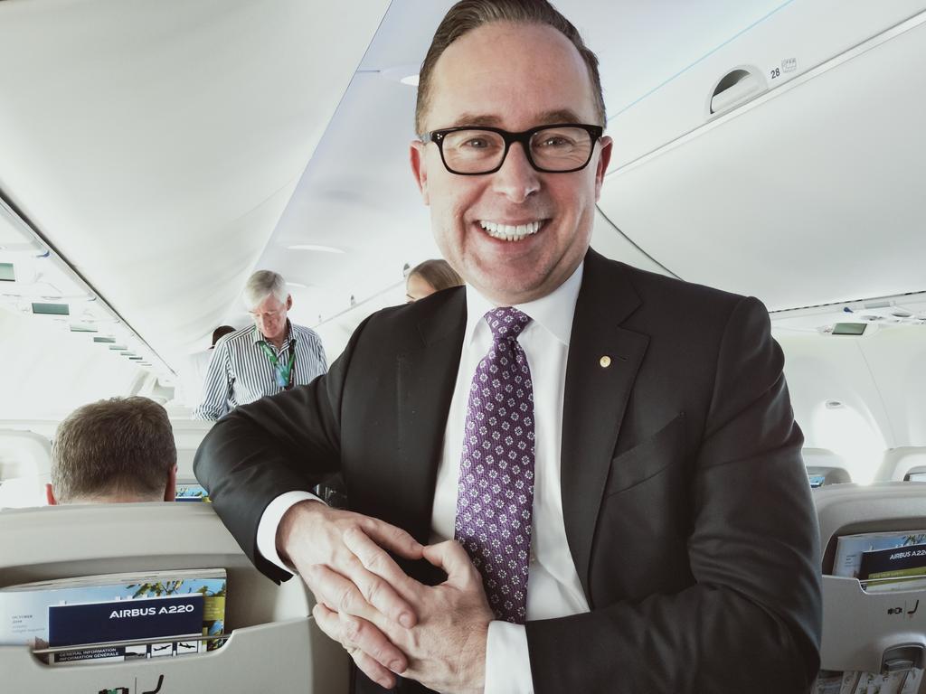 Qantas CEO Alan Joyce has sold 90 per cent of his shares in the airline. Picture: Steve Creedy