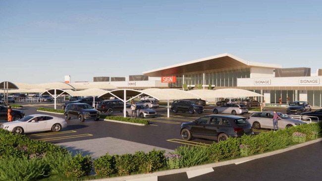 Architectural drawings showing BluePoint Bargara Pty Ltd's proposed shopping centre at Rifle Range Rd, Bargara.