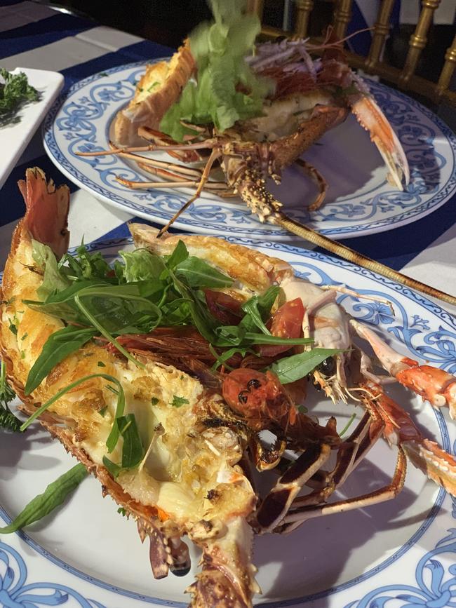 Seafood dishes at A Figlia di Marenaro in Naples.