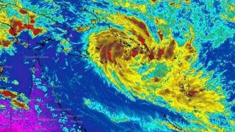 Tropical Cyclone Jasper over the Solomon Islands. Picture: Supplied