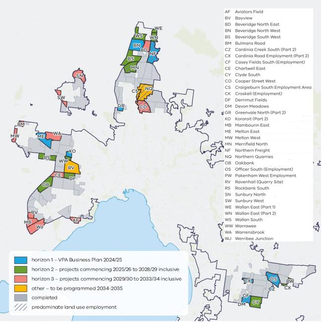 The government released a 10-year plan to deliver housing and employment precincts across the state. Picture: Victoria Government