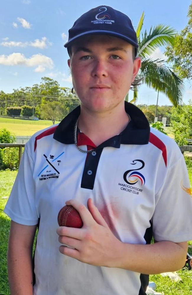 Maroochydore junior cricketer Oscar Cawse. Picture: Facebook.