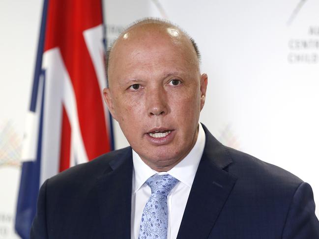 Home Affairs Minister Peter Dutton. Picture: Josh Woning