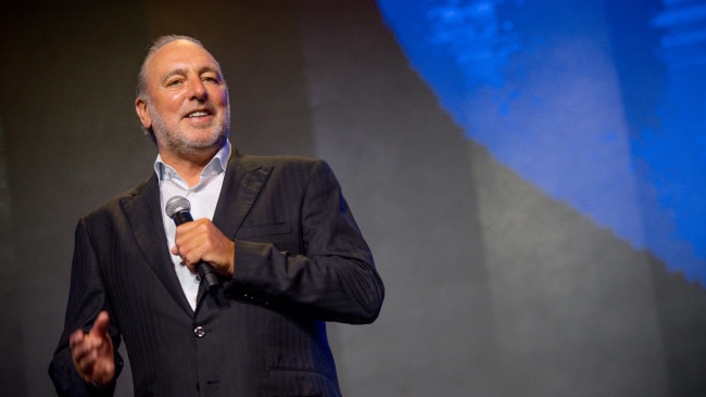 Hillsong co-founder and pastor Brian Houston has been charged for allegedly concealing sexual abuse by his father. Photo: Marcus Ingram/Getty Images