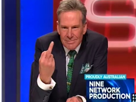 Sam Newman at the end of the Footy Show 20.7.2017