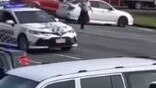 Watch: Machete-wielding man taunted cops before being shot