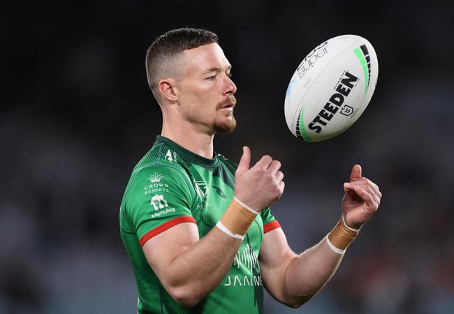 Damien Cook is up for the challenge of winning back his rep jerseys. Picture: Cameron Spencer/Getty Images