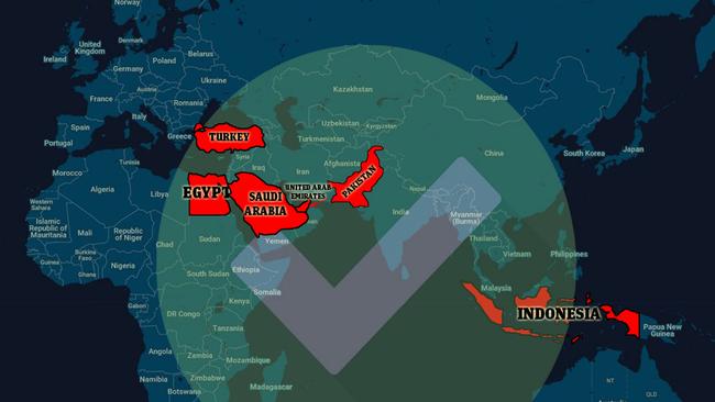 Countries that escaped Trump’s wrath.