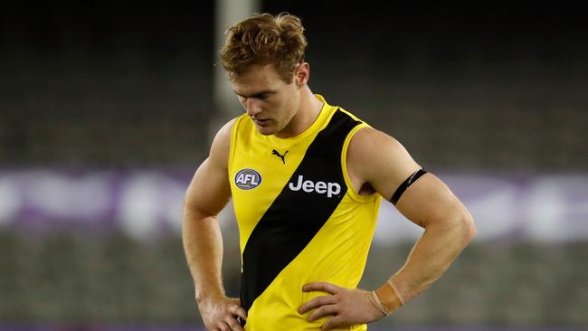 David Astbury gave up a goal via a downfield free kick. Picture: Getty Images