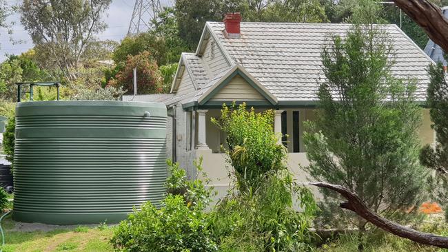 The tank was installed while Mr Soda was interstate on holiday. Picture: Colin James