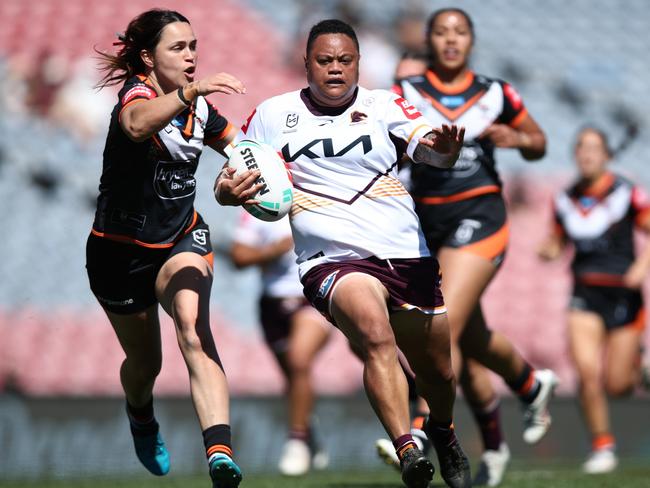 Mele Hufanga is looking to back up from a big 2023 for the Broncos. Picture: Jason McCawley/Getty Images