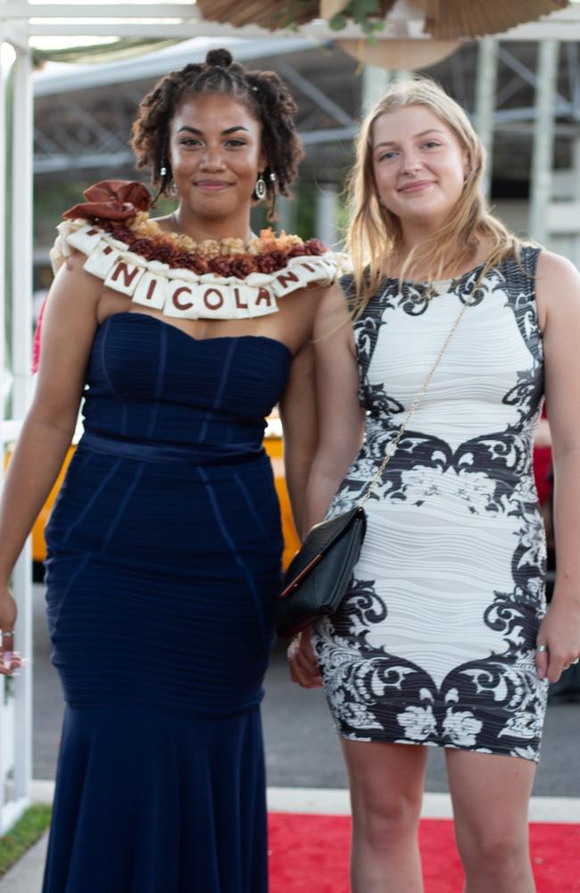 Nicolani Kulinisasu and Emily Parker at the Caloundra State High School formal 2024.