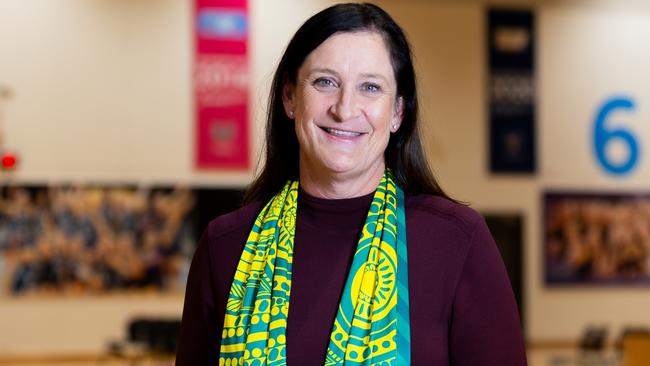 Stacey West announced as the new CEO of Netball Australia at the State Sport Centre Parkville, Melbourne. Photo: Joanna Margiolis, Netball Australia