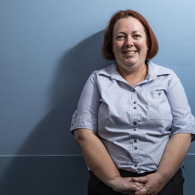 Qld Milk Bank nurse Karen Langford at the RBWH. Picture: Mark Cranitch