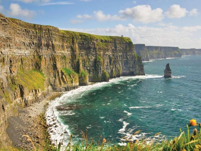 Be careful when walking along Ireland’s cliffs.