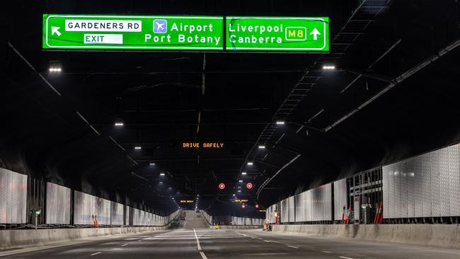 An exclusive peer inside the M4-M8 tunnels of WestConnex, set to open in early 2023. Picture: Darren Daly