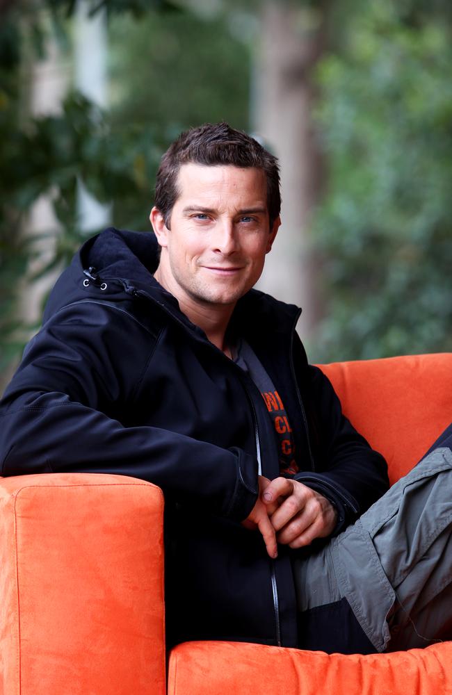 Down time ... when he’s not facing certain death and eating gross stuff in the wild, Bear Grylls is at home playing dad to his three kids.