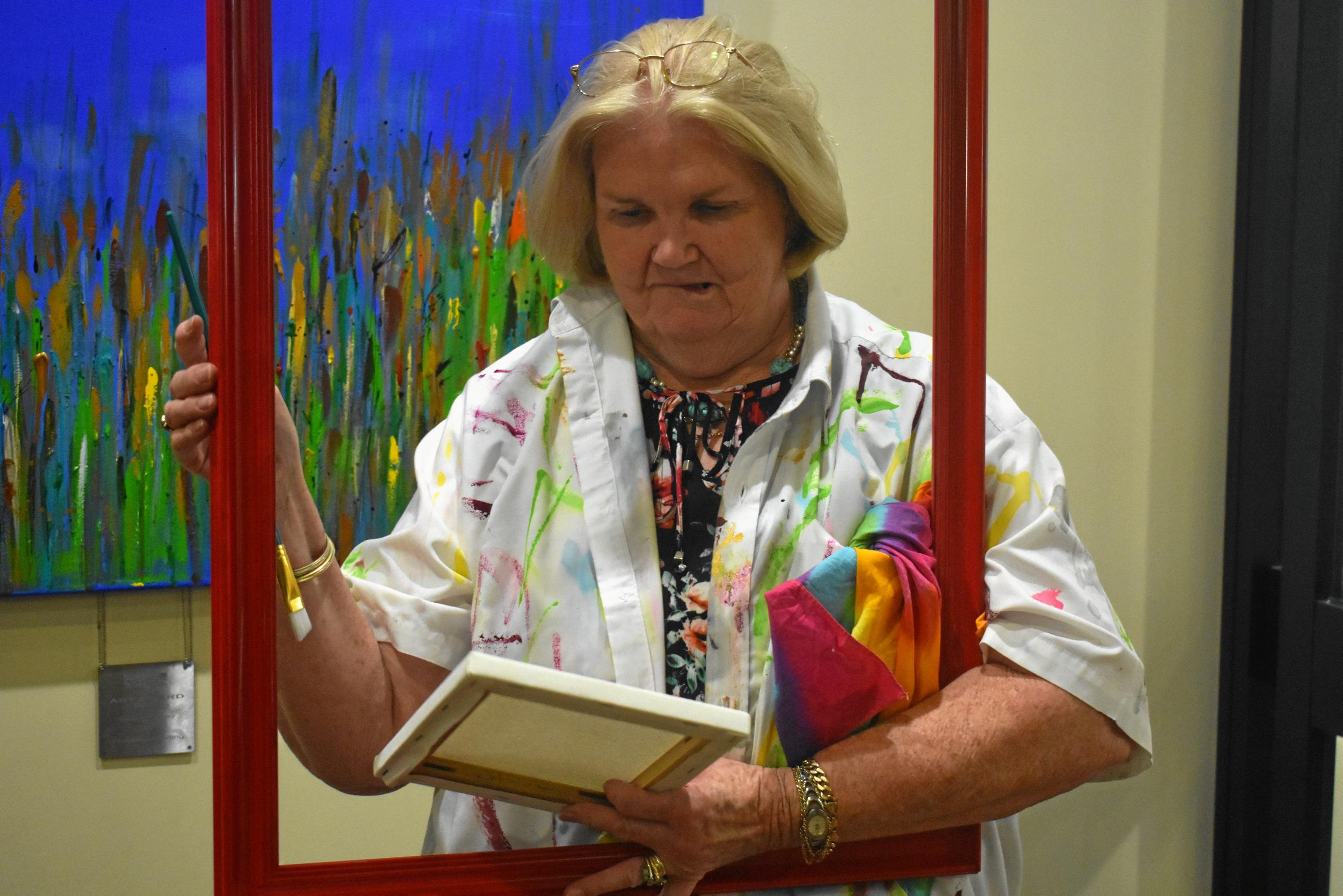 Lyn Whip  at the opening of Loretta Waldron's In the Company of Women. Picture: Ellen Ransley