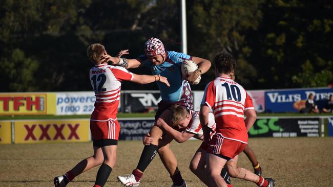 Renouf Shield action: Keebra Park v Palm Beach Currumbin.
