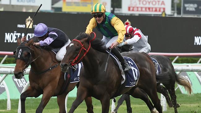 Ceolwulf stepped out in Monday’s trials at Warwick Farm Picture: Jeremy Ng/Getty Images