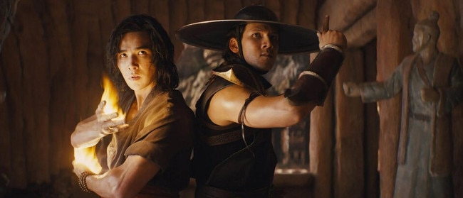 Liu Kang and Kung Lao inside Raiden’s Temple. Picture: Warner Bros