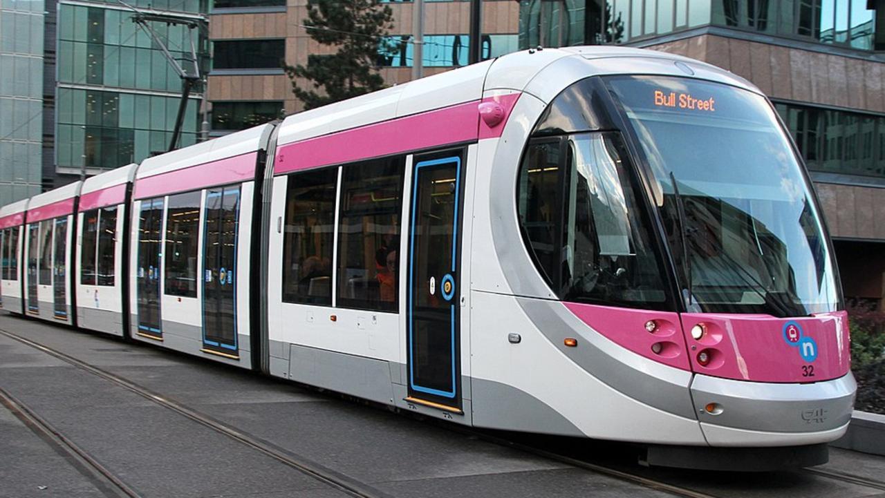 A West Midlands Metro CAF Urbos 3 tram in Birmingham, UK, which has also been taken out of service. Picture: Tony Hisgett via Wikimedia Commons.