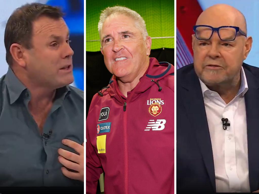 David King and Mark Robinson have verbally sparred over Brisbane coach Chris Fagan.