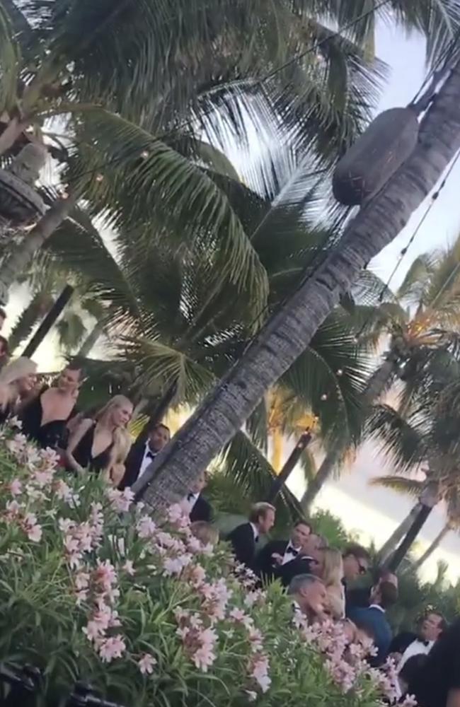 Wedding in paradise ... Picture: Instagram