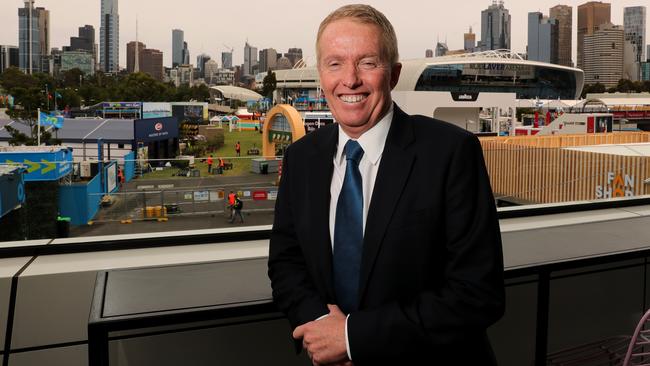 Tennis Australia chief executive Craig Tiley said Australia’s leading sporting codes want fans to feel comfortable when they return to stadiums Picture: Stuart McEvoy