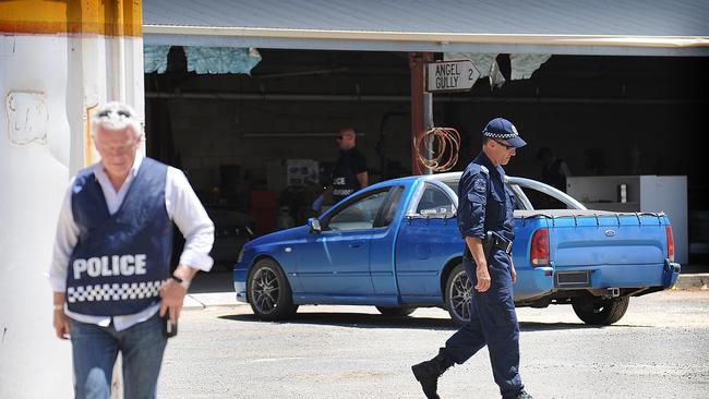 Crime Gangs Task Force and STAR Group police officers conducting a raid at a property. Picture: File