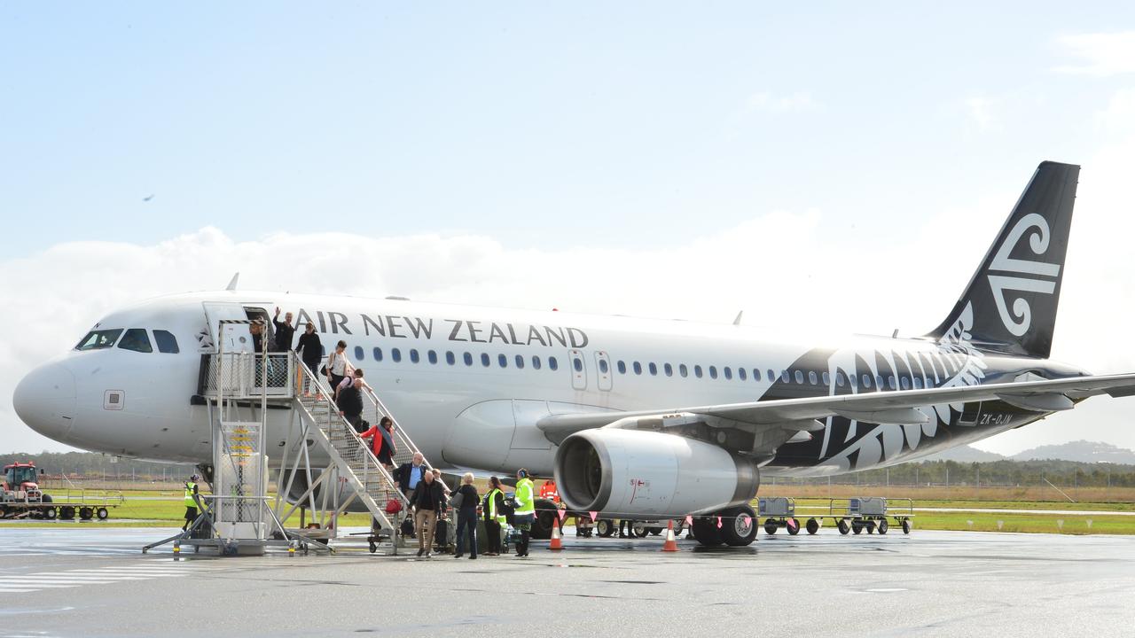 Air New Zealand has cancelled its first flight from Auckland to Sunshine Coast Airport’s new runway.