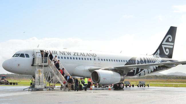 Air New Zealand has cancelled its first flight from Auckland to Sunshine Coast Airport’s new runway.