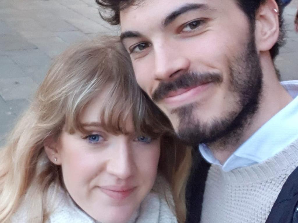 EXCLUSIVE NEWS360 PREMIUM LOCKED CONTENT - NO NEWS.COM, NO SKY, NO WEST AUS, NO AUS -  Olivia Windsor, 26, is stuck in Chieri, Italy, about 30 minutes from Turin, stuck in the coronavirus lockdown. She is pictured with her boyfriend Andrea, 25. Picture: Supplied