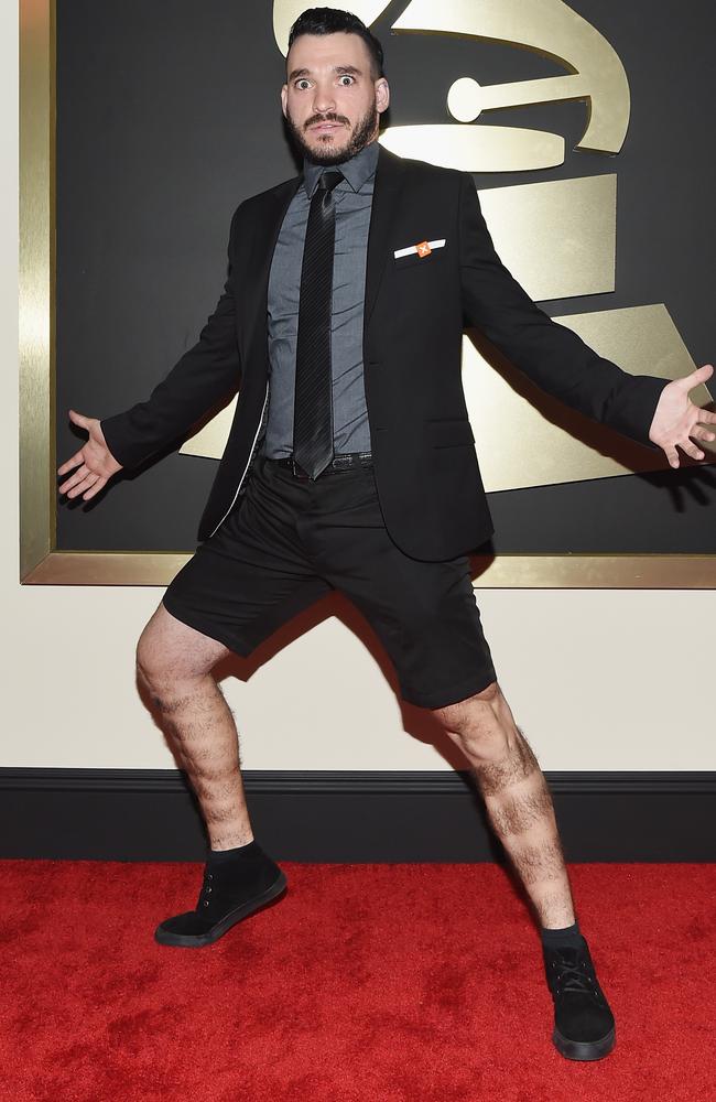 Elton Castee attends The 57th Annual Grammys.