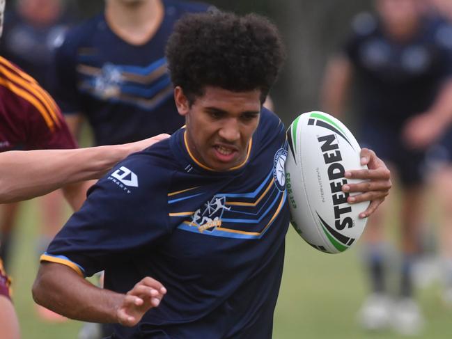 Round 4 of the Townsville Blackhawks Schoolboy Trophy. Ryan Catholic College against Southern Cross Catholic College at Ryan Catholic College. Picture: Evan Morgan