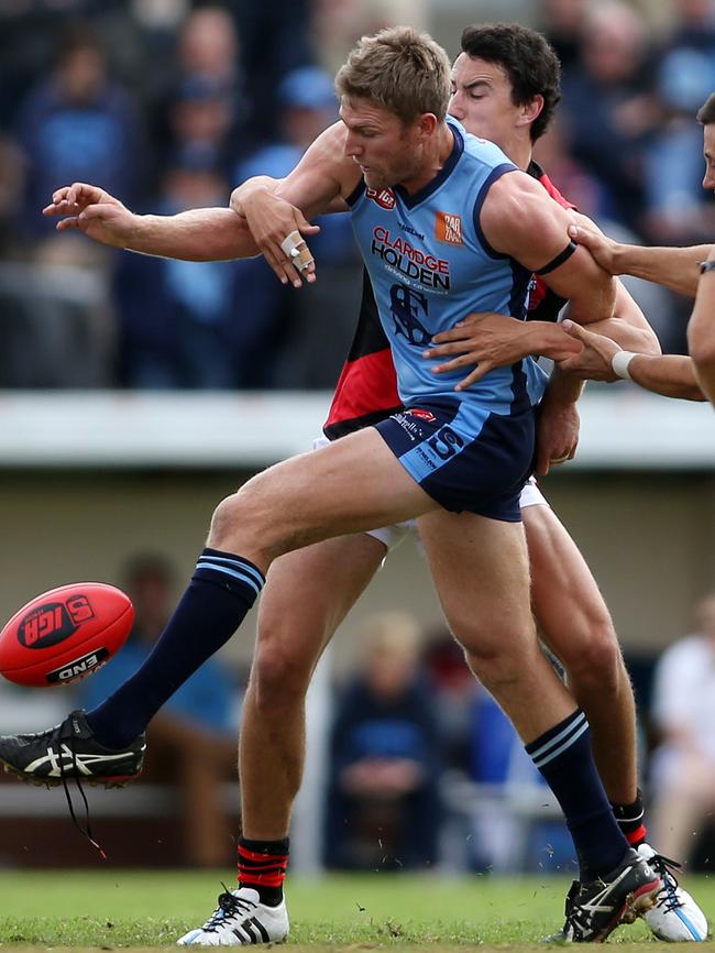 Michael Coad playing for Sturt at Unley Oval.